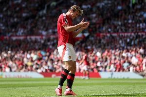 TA：霍伊伦因为进球被算给阿玛德而沮丧，他仍有机会逆转曼联生涯