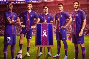 巴黎球员将身穿特制球衣宣传抗击乳腺癌，落场版球衣将拍卖捐款