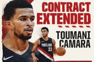 4年8200万！开拓者官方：球队与卡马拉签下多年提前续约合同